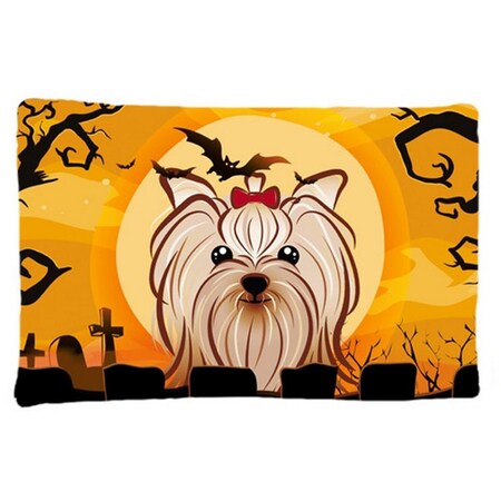 Carolines Treasures Halloween Yorkie Yorkishire Terrier Fabric Standard Pillowcase BB1762PILLOWCASE